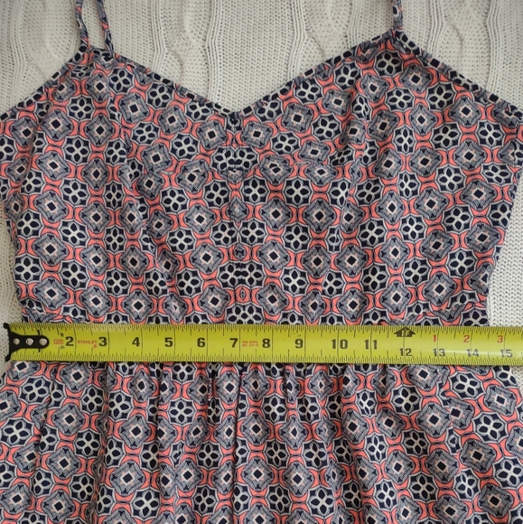 J.Crew Spaghetti Strap with Sweetheart Neckline Print Dress Sz. 8 - Picture 8 of 8